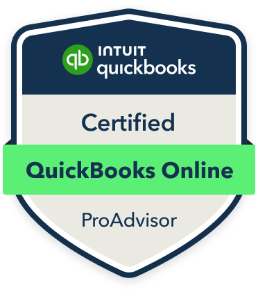 Certified QuickBooks Online ProAdvisor badge